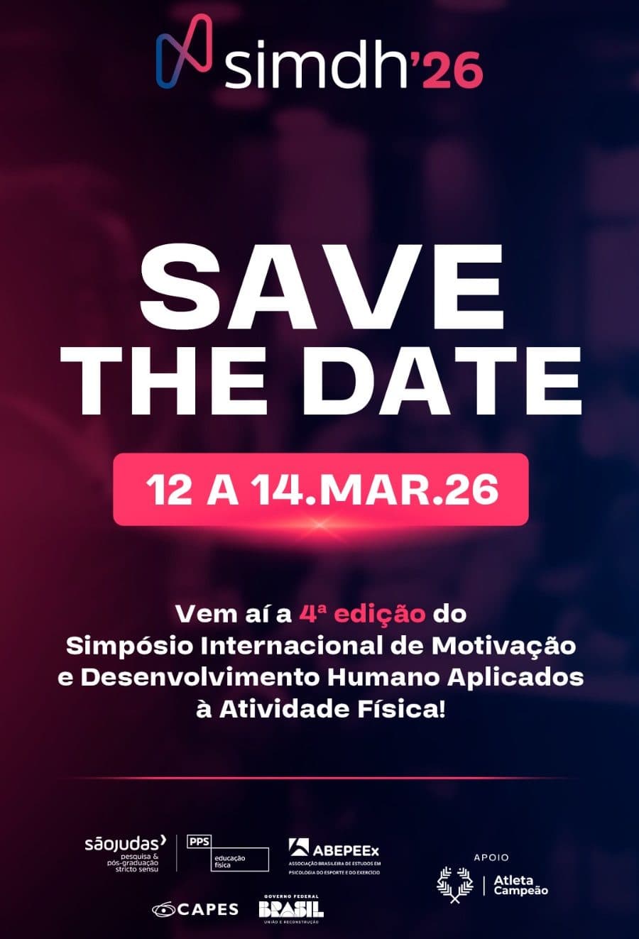 IV Simpósio Internacional de Motivação e Desenvolvimento Humano Aplicados à Atividade Física